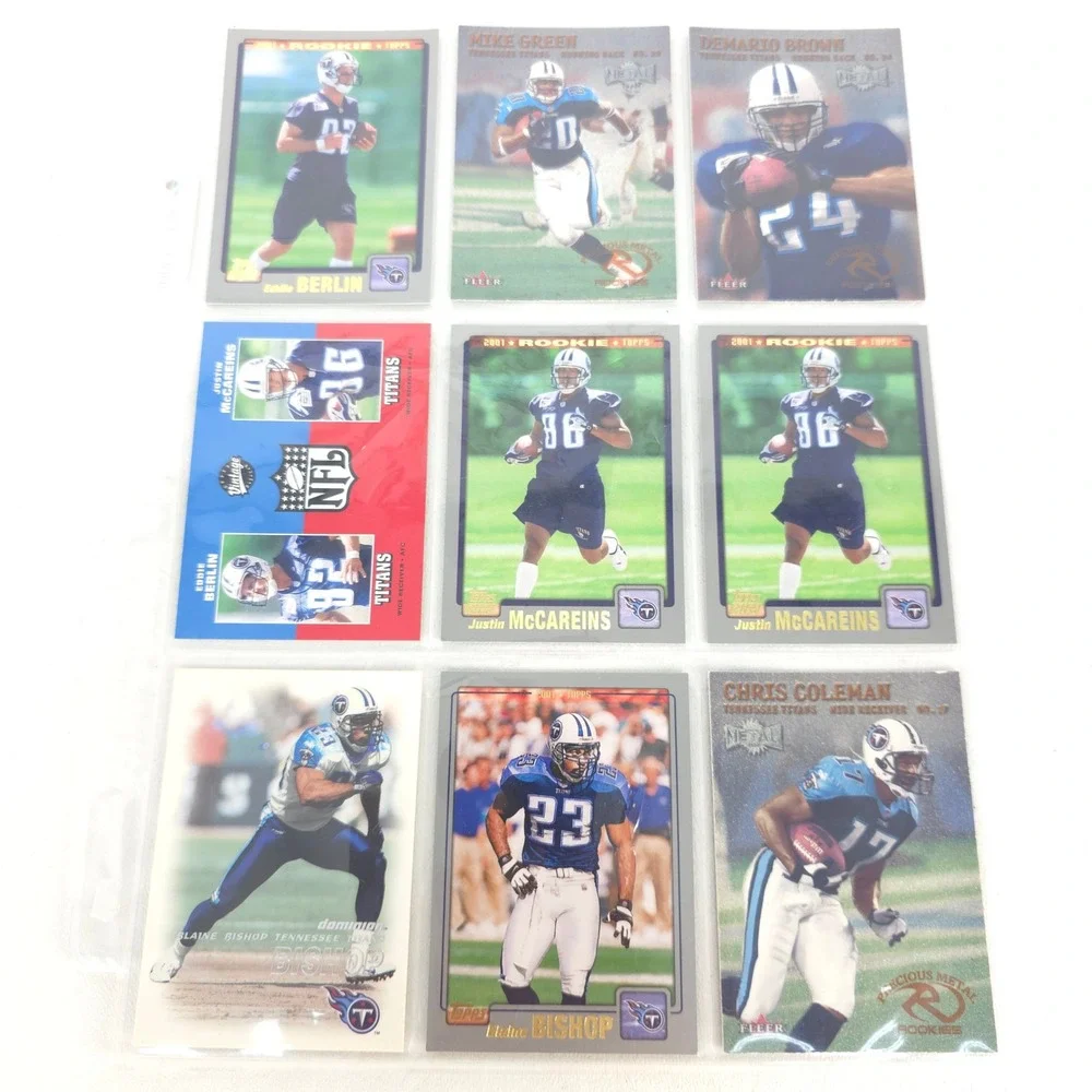 Tennessee Titans 72 Football Cards Dyson Mason Kearse Rolle Bishop 90s 00s NFL‎ - Picture 9 of 16